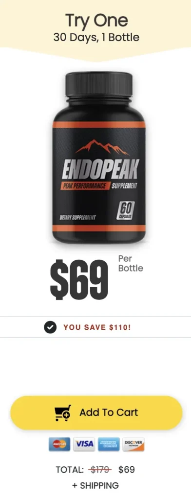 Endopeak Price